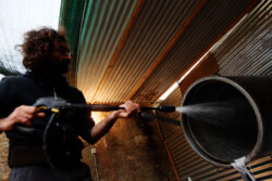 washing thourougly the distiller...